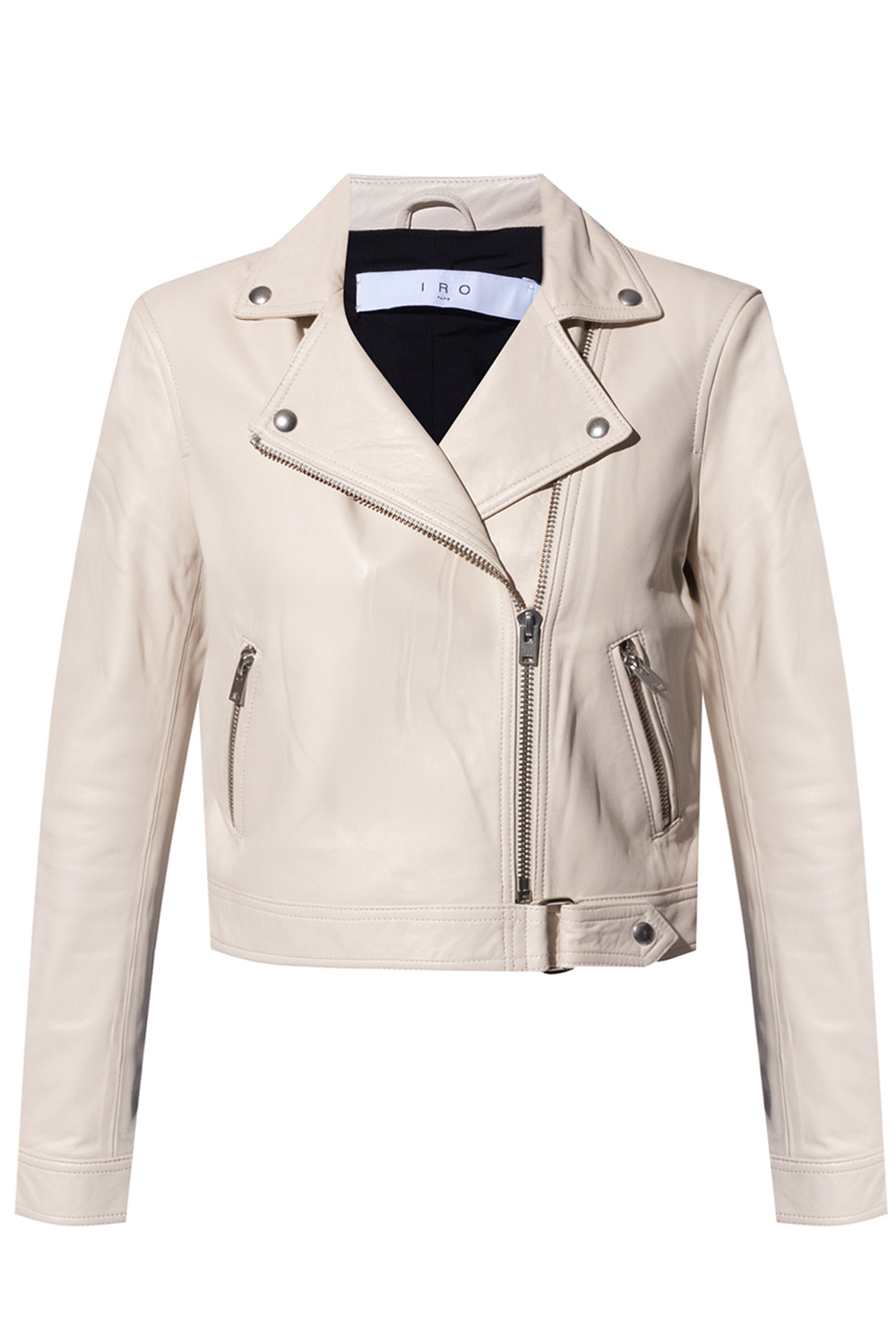 Iro white cheap leather jacket